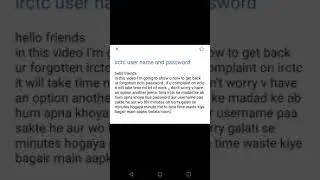 recover or reset irctc login id, username and password