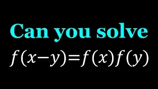 A Nice and Easy Functional Equation