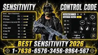 PUBG MOBILE/BGMI SENSITIVITY SETTINGS 2026 |✅BEST SCOPE SENSITIVITY SETTINGS | NEW UPDATE 4.4 CODE