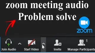zoom meeting audio problem solved