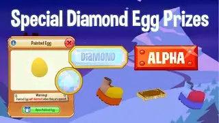 DIAMOND EGG SPECIAL ALPHA ITEMS | Pet Painted Egg Exclusive Prizes | Animal Jam