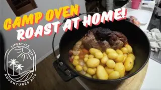 Camp oven roast at home