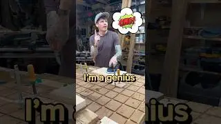 Am I a genius? #shorts #woodworking #workshop #funny #meme #diy #tools