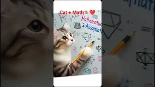 Cat Loves Mathematics | Cute Cat | Mathematics & Abstractions #cat