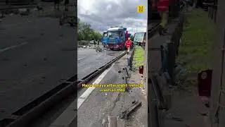 Horror footage shows aftermath of major eight-vehicle M60 crash