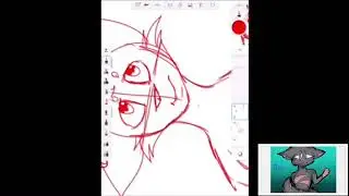 Redrawing a fursona I made for AngelWolfPulski , 6 months ago