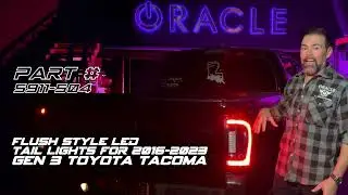 ORACLE Lighting Flush Style LED Tail Lights for 2016 2023 Gen 3 Toyota Tacoma Installation
