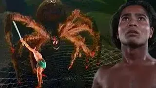 The Thief Of Bagdad (1940) - Sabu Fights Giant Spider | Arachnid Web Scene