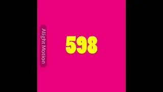 Colorful Numbers 1000 to 0 (Version 17)