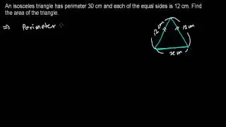 Heron's Formula - Area of Isosceles Triangle