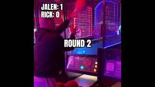 🎯 JALEN vs RICK Who takes father-son bragging rights on the pop-a-shot?