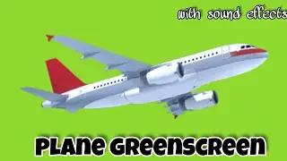 Airplane flying green screen effect video hd footage