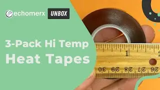 Echomerx Heat Tapes 10mm in 3-Pack | Small Form Factor Hi Heat Resistance | Dispenser Friendly
