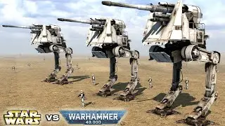 STAR WARS vs WARHAMMER 40K - Galactic Empire vs Imperial Guard [4K, Cinematic]