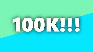 Thank you guys so much for 100K subs!!!