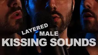 ASMR Male Layered Kissing Sounds - Beard ASMR