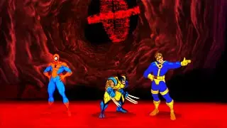 Marvel VS Capcom 2 - Spider-Man/Wolverine/Cyclops - Expert Difficulty Playthrough