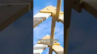 Building an A-frame house. Rafter system 