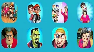 Scary Teacher 3D, Scary Stranger 3D, Scary Robber Home Clash Z and K Pranks Games