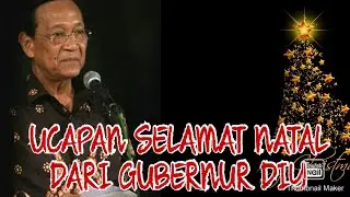 Ucapan Selamat Natal dari Gubernur Daerah Istimewa Yogyakarta