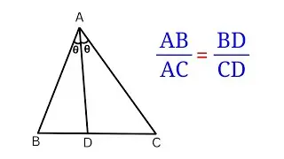 Proof of Angle Bisector Theorem  | Triangle Angle Bisector Theorem Proof