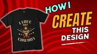 How I Create this Design for Redbubble using Canva | T-Shirt Design with Canva 