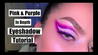 HOW TO: Pink & Purple Eyeshadow | In Depth Tutorial | Colourpop Cosmetics | GLF Cosmetics