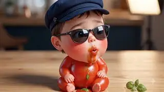 Cool Tomato Baby Relaxation & Satisfying ASMR 🍅✨