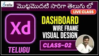 Adobe Xd Dashboard design in Wireframe & Visual Design Class-2 | ui/ux tutorials for Beginners