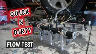 BLOWN ENGINE Flow Testing LS Decapped Injectors After Piston Failures!!! - a21bravo