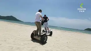 Eswing's self-balanced scooter is suitable for cross-country, golf, patrol and rental scenes.