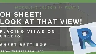 3.1.2 Placing Views on Sheets in Revit : Creating a PDF in Revit