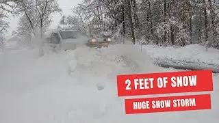 Snow Plowing after a HUGE Snow Storm