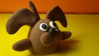 Собака из пластилина. Как слепить из пластилина собачку. Plasticine dog