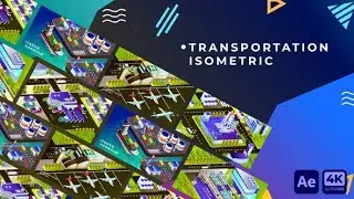 Transportation Isometric Animation | After Effects | After Effects Template