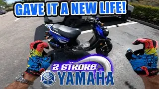50cc Yamaha Zuma Test Ride - I Built It And Gave It Away!