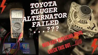 Toyota Kluger Alternator test and replace