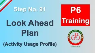 🔴 Create Look Ahead Plan for Labor Resource by using Activity Usage Profile in Primavera P6