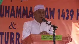 Sambutan Maddan Marhaban mewakili Tokoh dalam Peringatan Maulid Masyarakat Mila Banda Aceh
