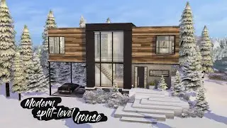 MODERN SPLIT-LEVEL HOME + NEW PLATFORMS | [No CC] Sims 4 Speed Build