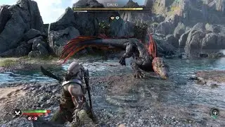 God of War Ragnarök Dreki Boss Fight