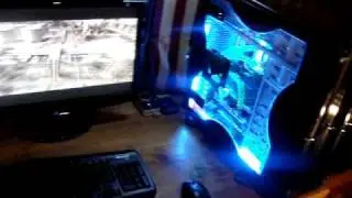 gaming rig setup - water cooled + modded  PS3