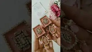 Earrings Bnte Hi Sale Ho Gaye🤭❤️ New Diy Earrings #jewelsandyou #fabricearrings #shorts #ytshorts