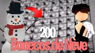 FIZ 200 BONECOS DE NEVE NO BLOXBURG! QUANTO GANHEI? / Roblox
