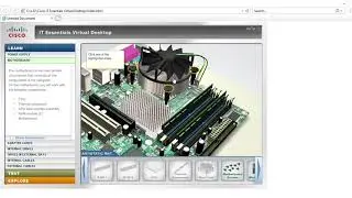 การสาธิตวิธีการใช้โปรแกรม Cisco IT Essentials Virtual Desktop โปรแกรมประกอบคอมพิวเตอร์PCจำลอง