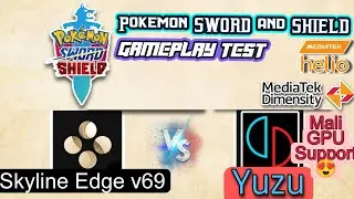 Skyline vs Yuzu | Pokemon Sword and Shield Gameplay Comparison|Switch Emulator