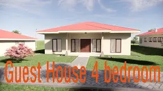 Guest HOUSE 4 Bedroom || 3D Animation House Design