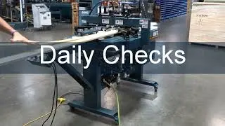 Norfield 450 Flow Thru Stop Stitcher Maintenance Check off