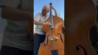 Double bass solo on a minor blues