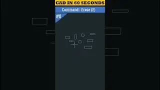 CAD in 60 Seconds | Erase Command in AutoCAD 